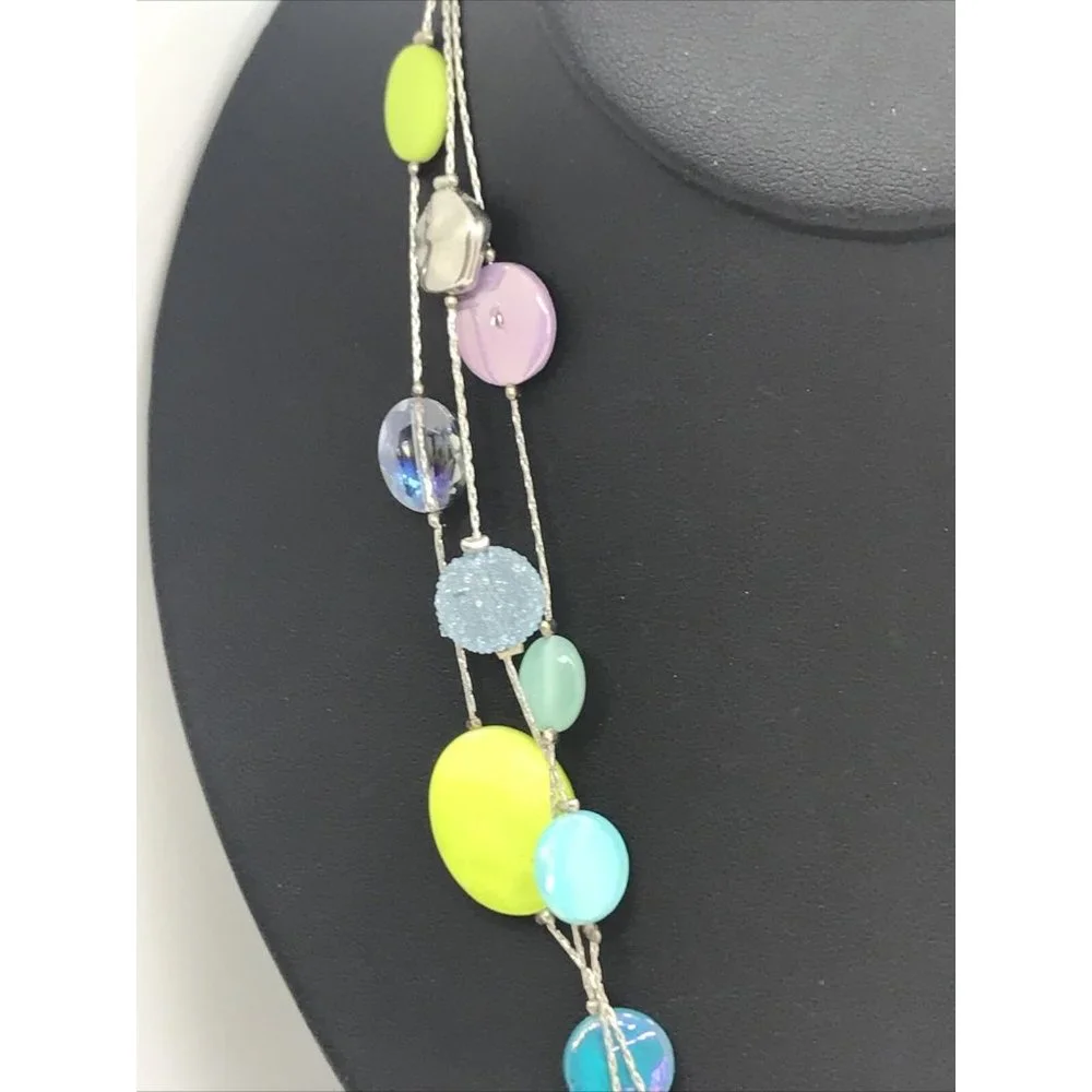 AB CRYSTALS GREEN PURPLE BLUE 18